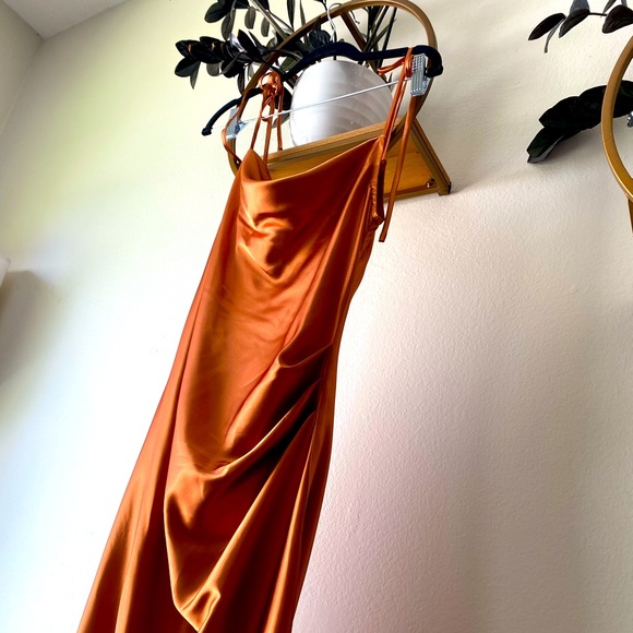 NWT Slip Dress Bronze Rust FALL - Picture 2 of 5